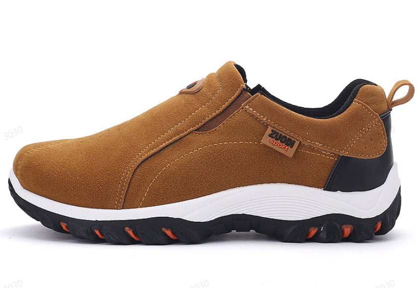 Ergonomiske slip-on sko til mænd med komfortabel dæmpning