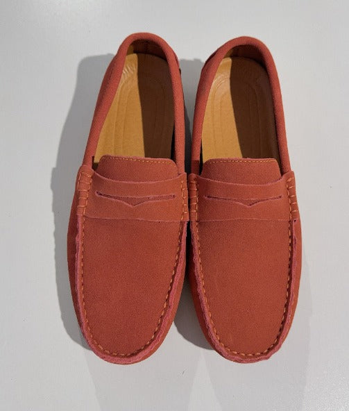 Loafers i italiensk ruskind