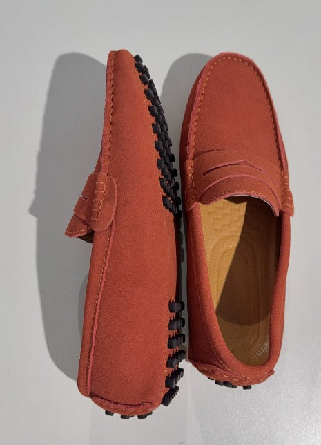 Loafers i italiensk ruskind
