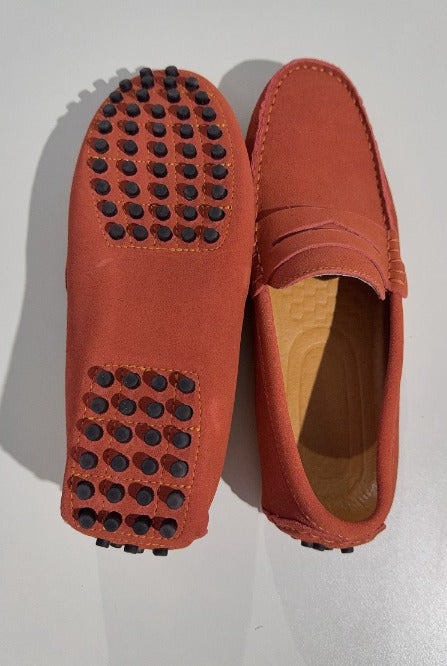Loafers i italiensk ruskind