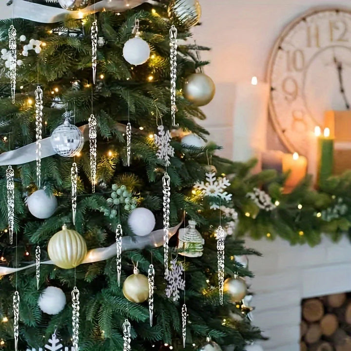 WinterGlans | Premium krystalklart juledekorationssæt 3