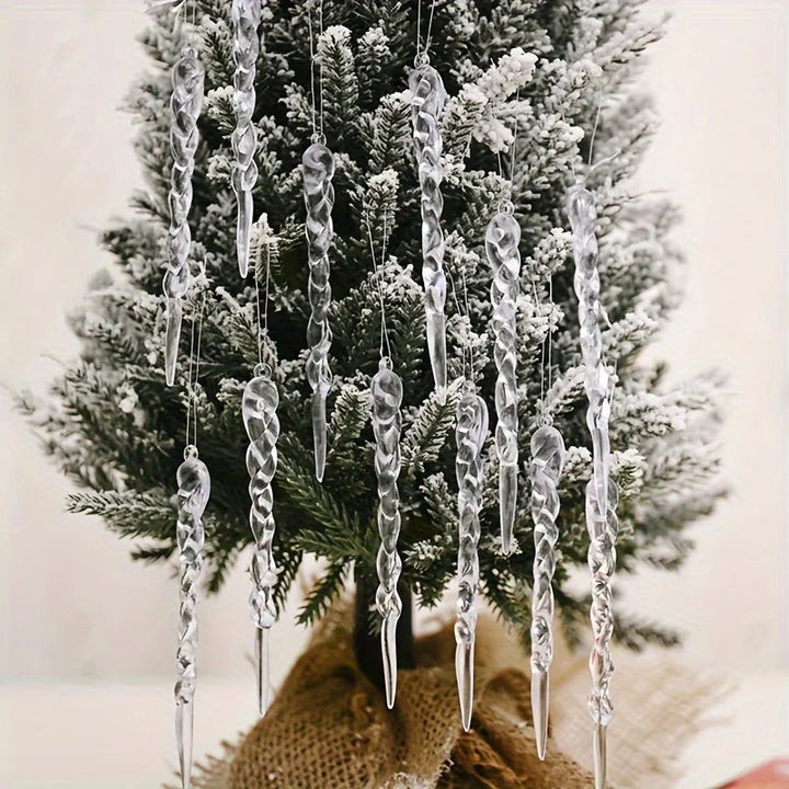 WinterGlans | Premium krystalklart juledekorationssæt 4