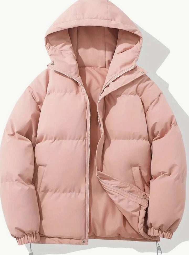 Winterjacke Damen Gesteppt Pufferjacke Warme Outdoorjacke mit Stehkragen 0