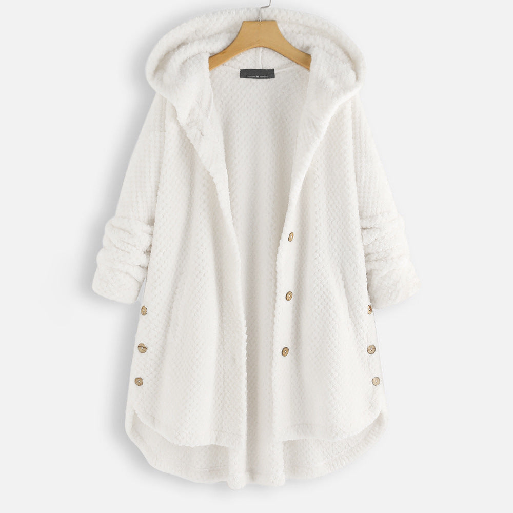 Alexa | Unisex Vinter Vendbar Fleece Jakke med hætte