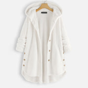 Alexa | Unisex Vinter Vendbar Fleece Jakke med hætte