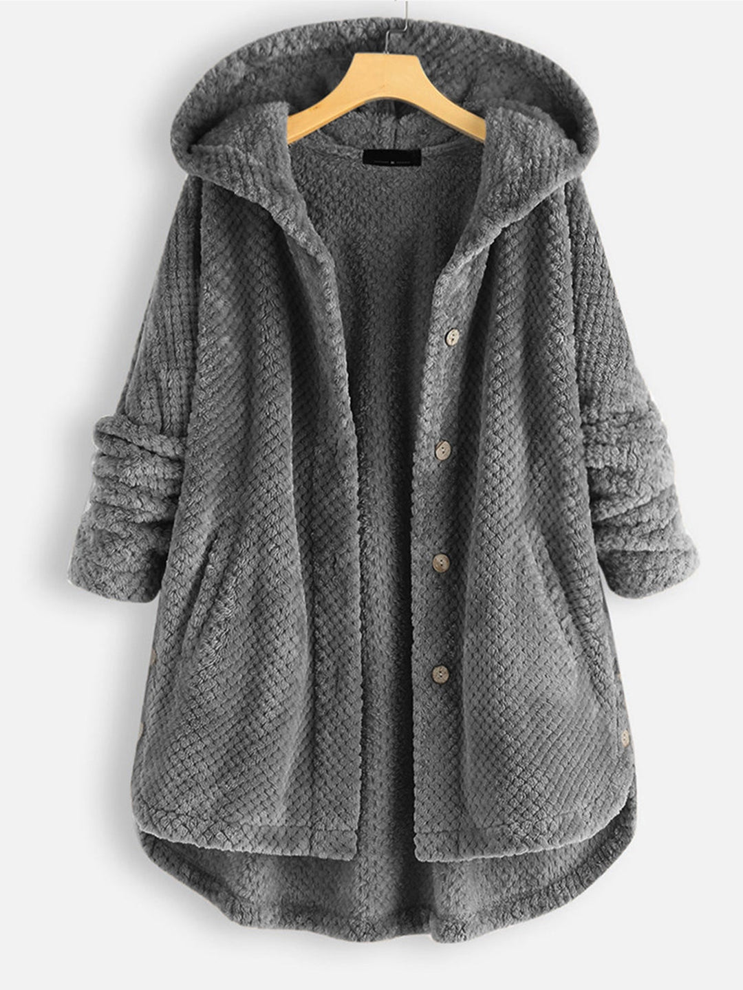 Alexa | Unisex Vinter Vendbar Fleece Jakke med hætte
