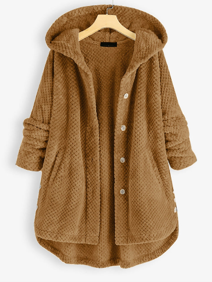 Alexa | Unisex Vinter Vendbar Fleece Jakke med hætte