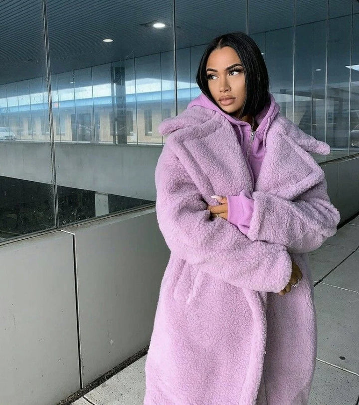 Zoe - Langer Teddymantel 9