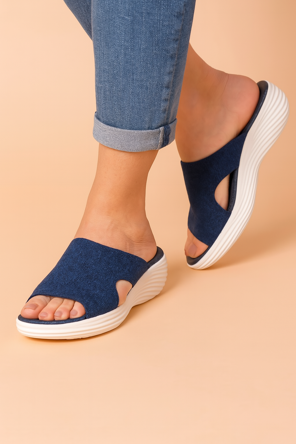 Zuzanna | Bølget platform flip-flops 2