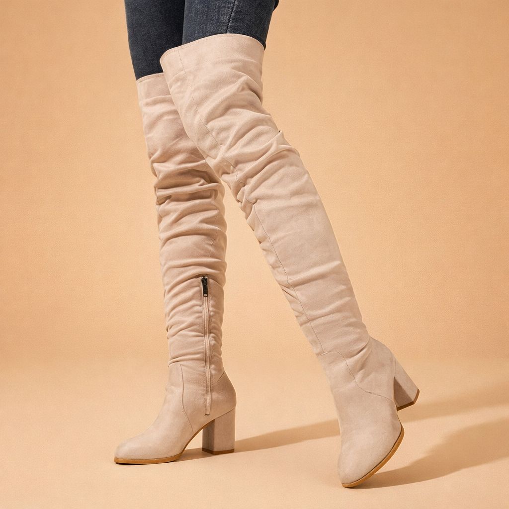 Ivy | Dame Over-the-Knee Støvler med Hæl
