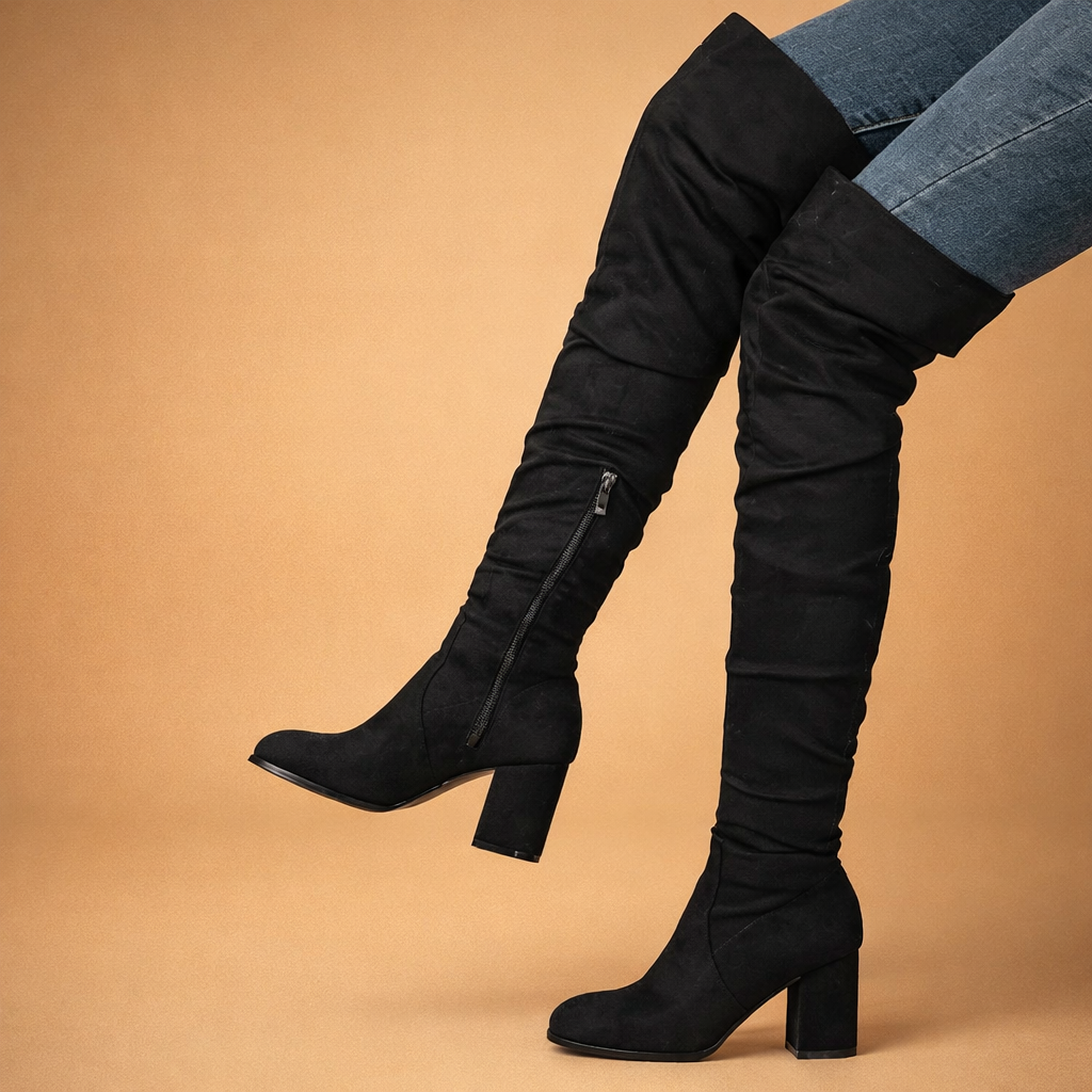 Ivy | Dame Over-the-Knee Støvler med Hæl