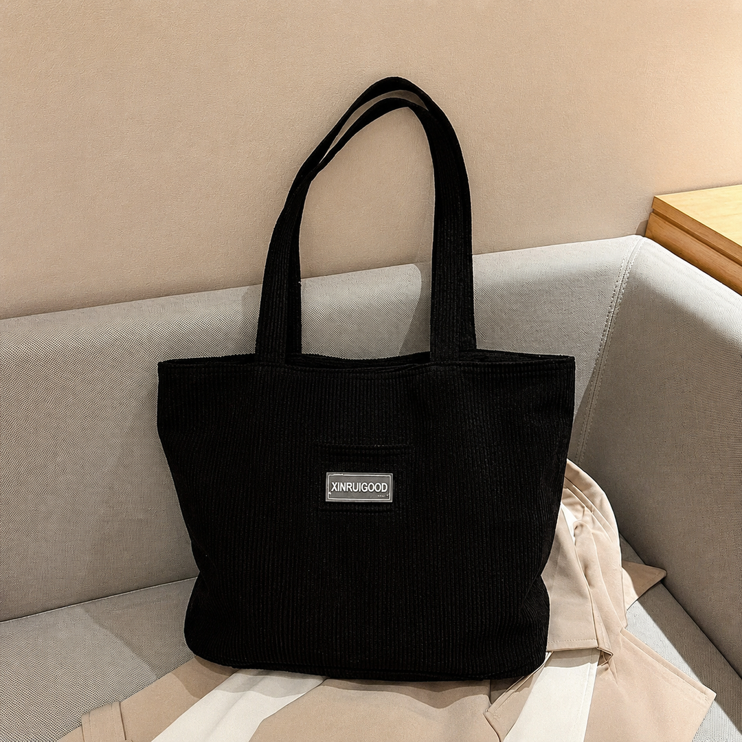 Elegant velvet handbag for women, versatile in vegan leather