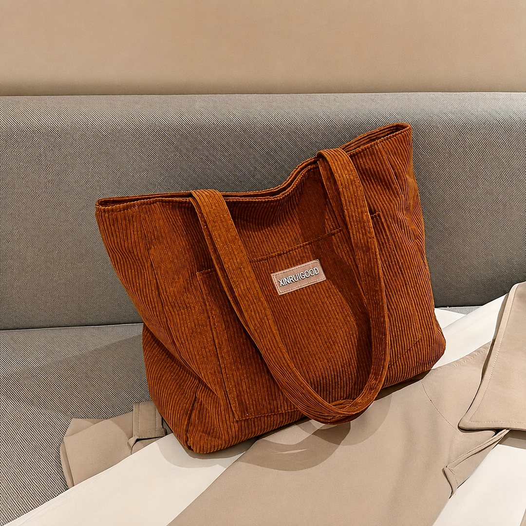 Elegant velvet handbag for women, versatile in vegan leather