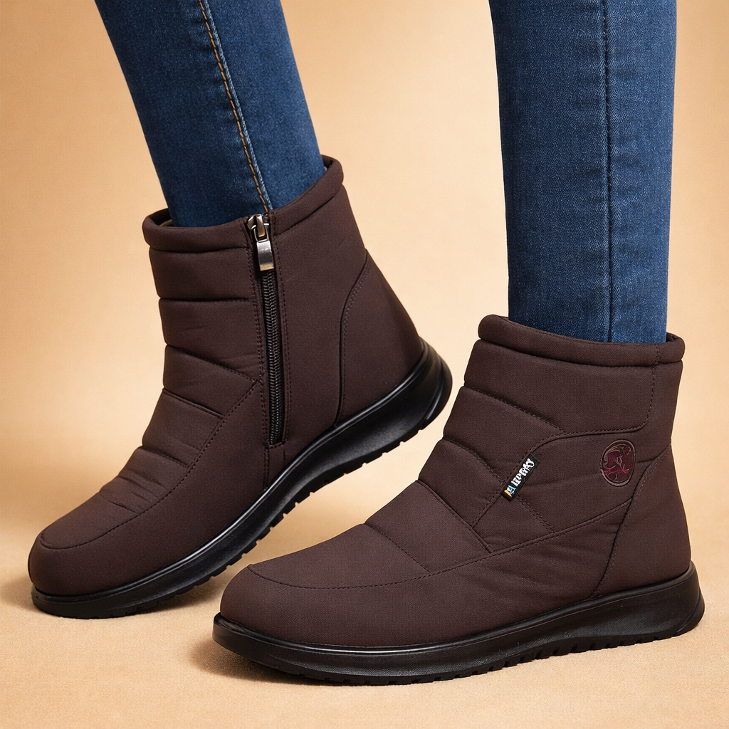 brownquilted-ankle-boots-women-model-posed-side-stance-studio-shot.png