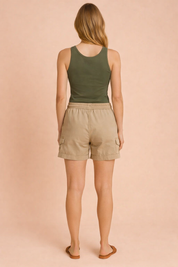Dorothy | Dame cargo shorts med lommer