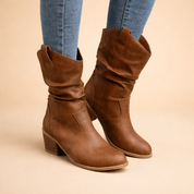 Camilla | Dame Slouchy Mid-Calf Støvler