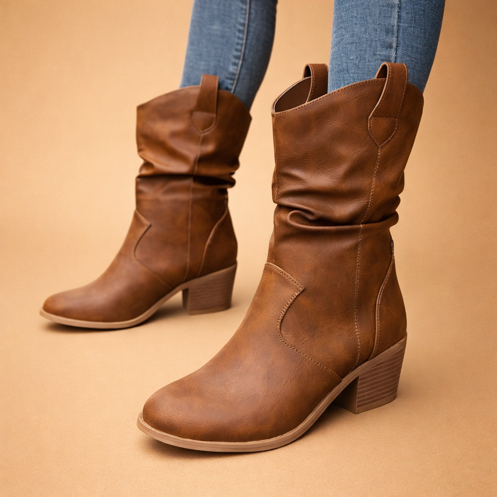 cognac-slouchy-mid-calf-heel-boots-posed-model-studio-shot.png