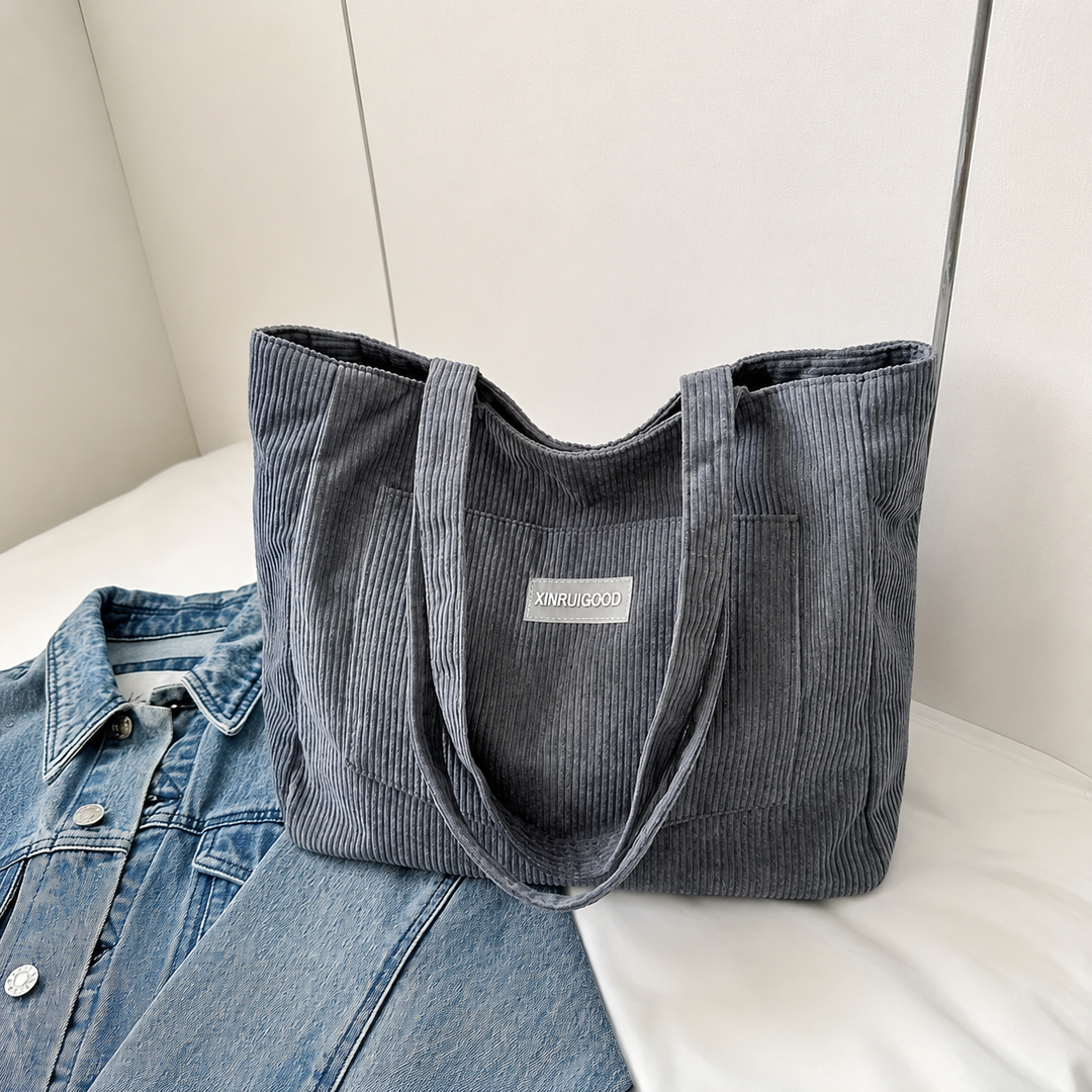 Elegant velvet handbag for women, versatile in vegan leather