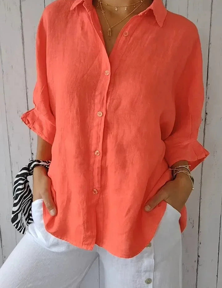Cheryl | Stilfuld Linnedamebluse
