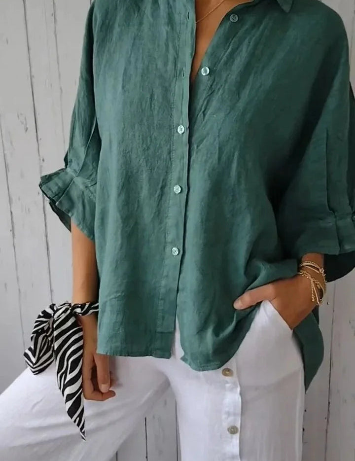 Cheryl | Stilfuld Linnedamebluse