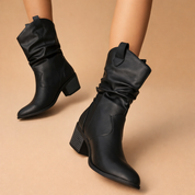 Camilla | Dame Slouchy Mid-Calf Støvler