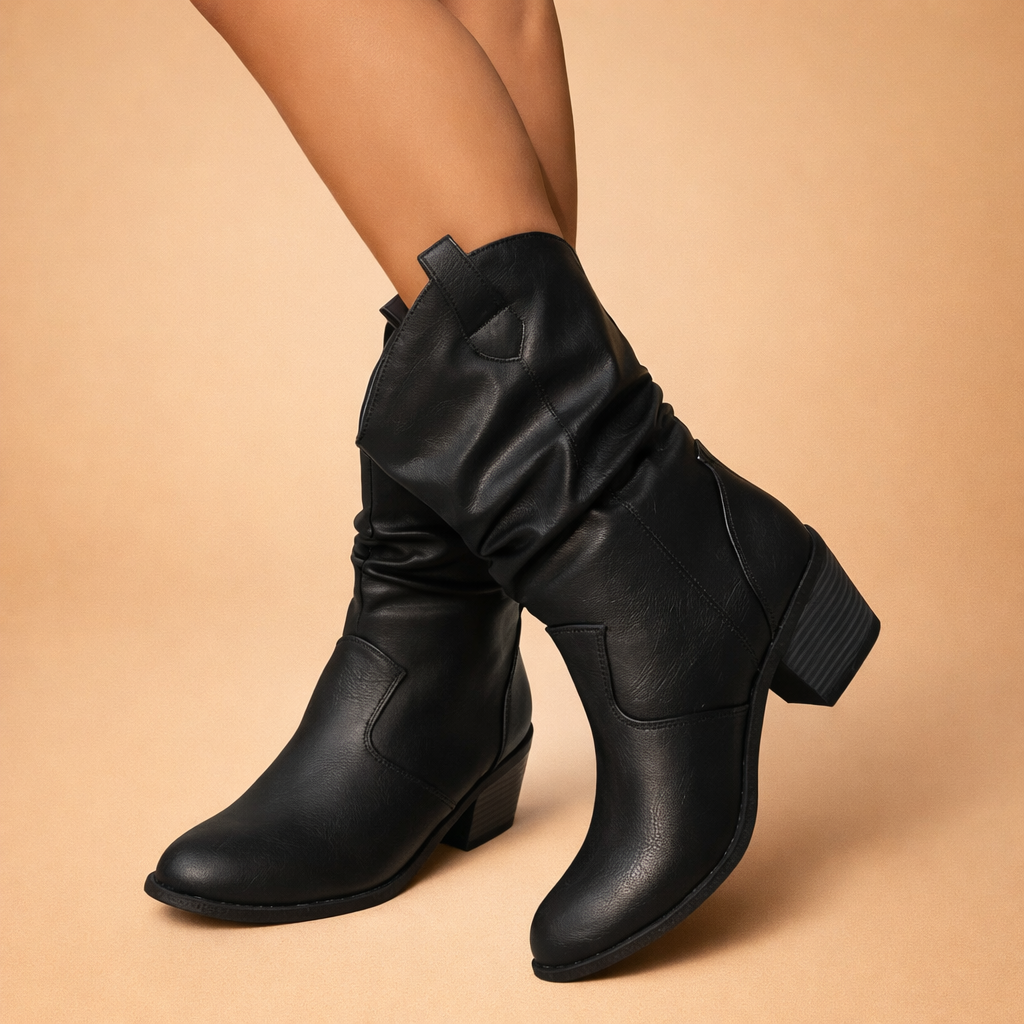 Camilla | Dame Slouchy Mid-Calf Støvler