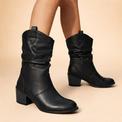 Camilla | Dame Slouchy Mid-Calf Støvler
