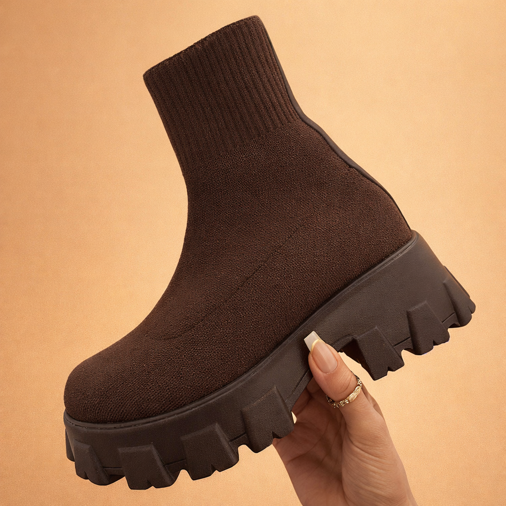 european-model-wearing-chocolate-brown-chunky-sole-knit-ankle-boots-studio-pos.png