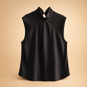 Livia | Elegant bluse med draperet halsudskæring