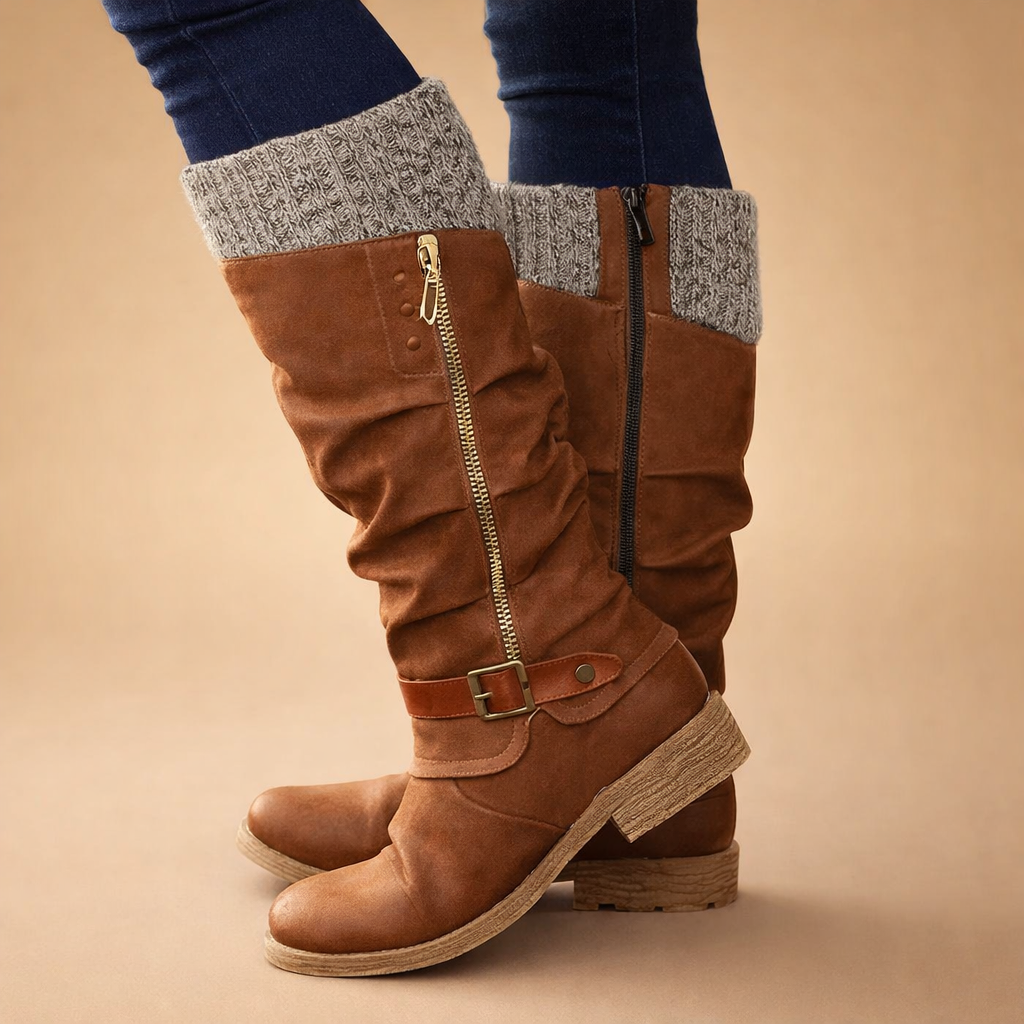 Frederikke | Dame Outdoor Mid-Calf Støvler med Spænde