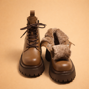 Karla | Dame Komfortable Vinter Lace-Up Støvler