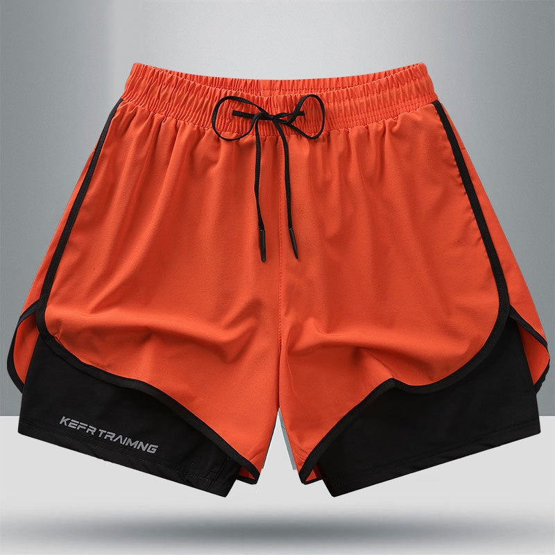 Geometriske sportshorts til kvinder – Stilfulde og åndbare til fitness og løb