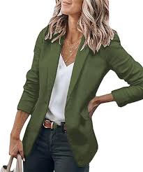 Elegant sort blazer til kvinder med lange ærmer - perfekt til kontor og møder