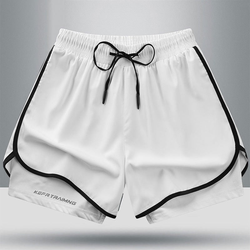 Geometriske sportshorts til kvinder – Stilfulde og åndbare til fitness og løb