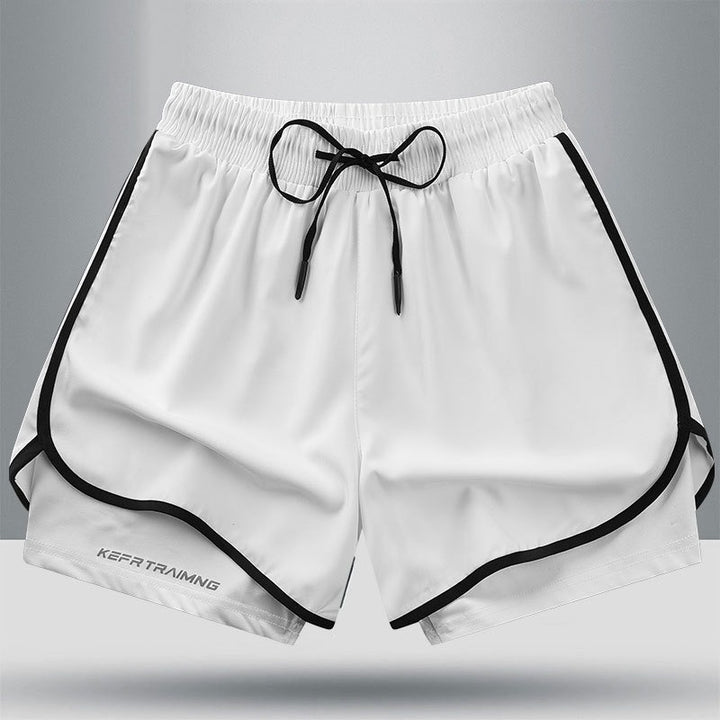Geometriske sportshorts til kvinder – Stilfulde og åndbare til fitness og løb