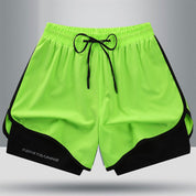 Geometriske sportshorts til kvinder – Stilfulde og åndbare til fitness og løb