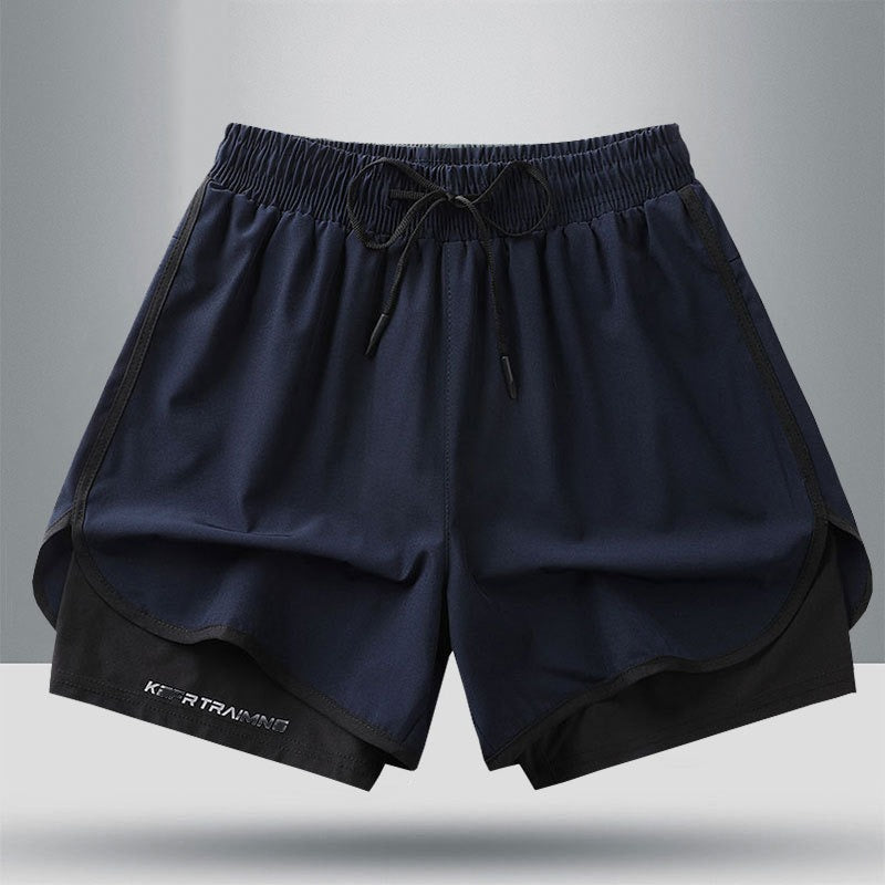 Geometriske sportshorts til kvinder – Stilfulde og åndbare til fitness og løb