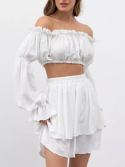 Irena | Elegant todelt off-shoulder sæt