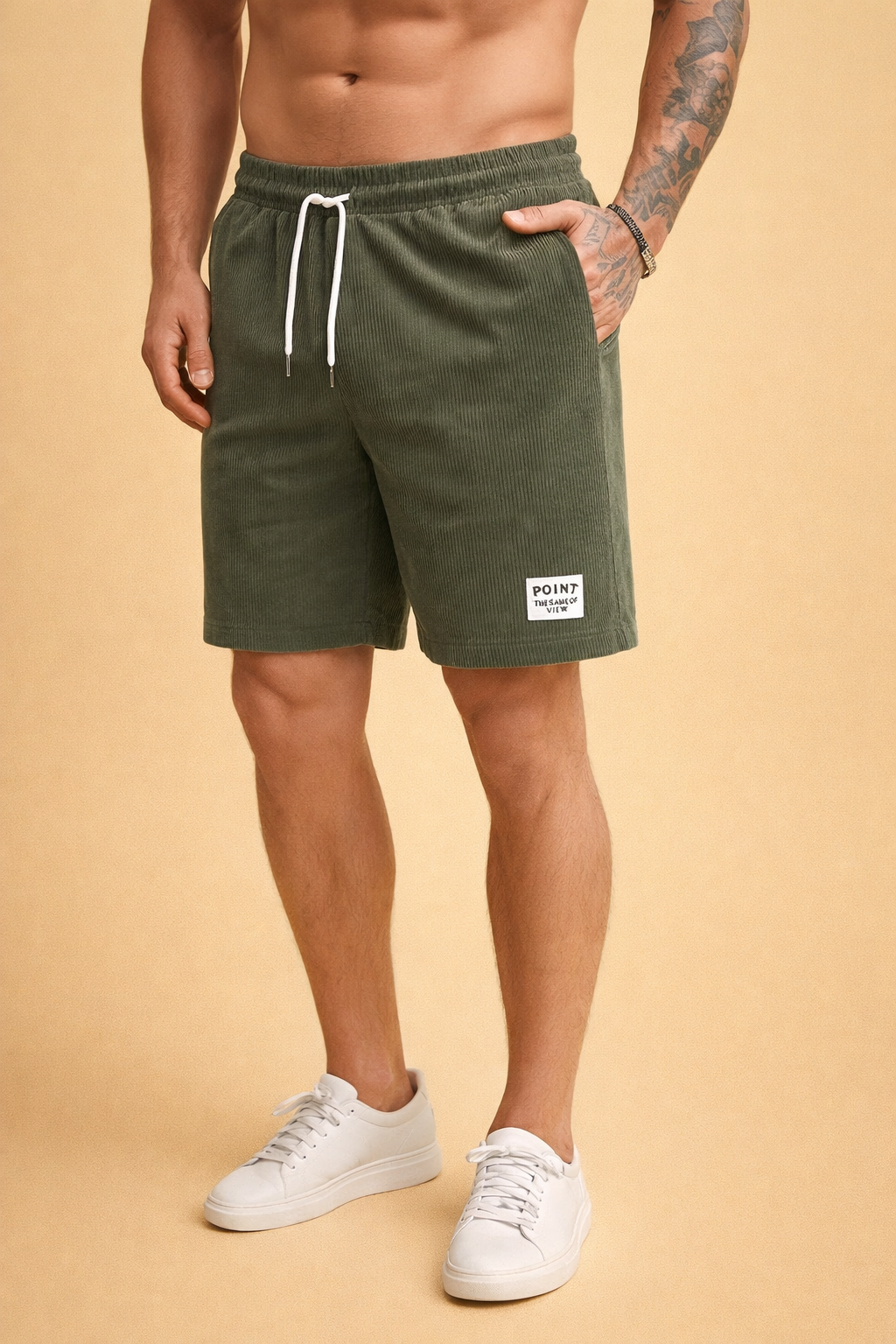 Henri | Casual shorts til herrer - elastisk taljebånd - letvægts åndbart stof - pasform til trekking