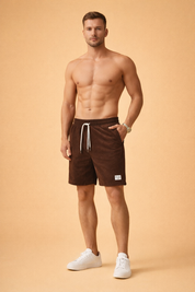 Henri | Casual shorts til herrer - elastisk taljebånd - letvægts åndbart stof - pasform til trekking