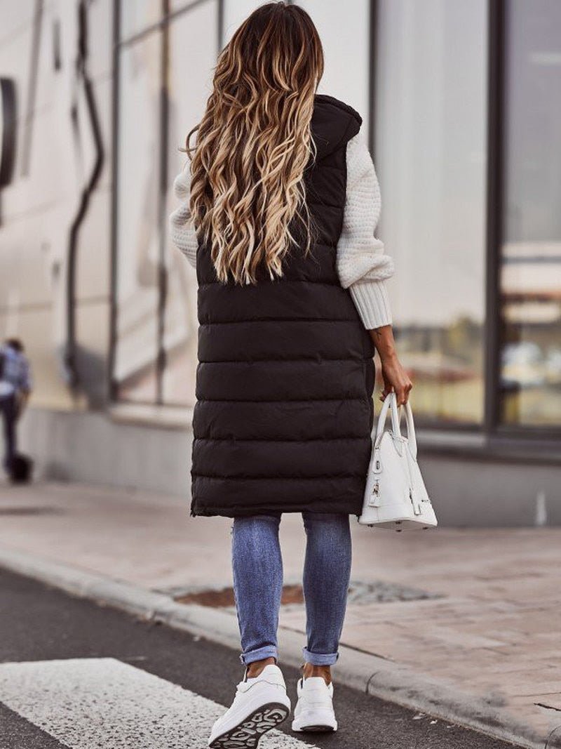 Selene | Komfortabel lang quilted dame bodywarmer