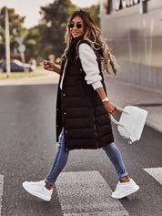Selene | Komfortabel lang quilted dame bodywarmer