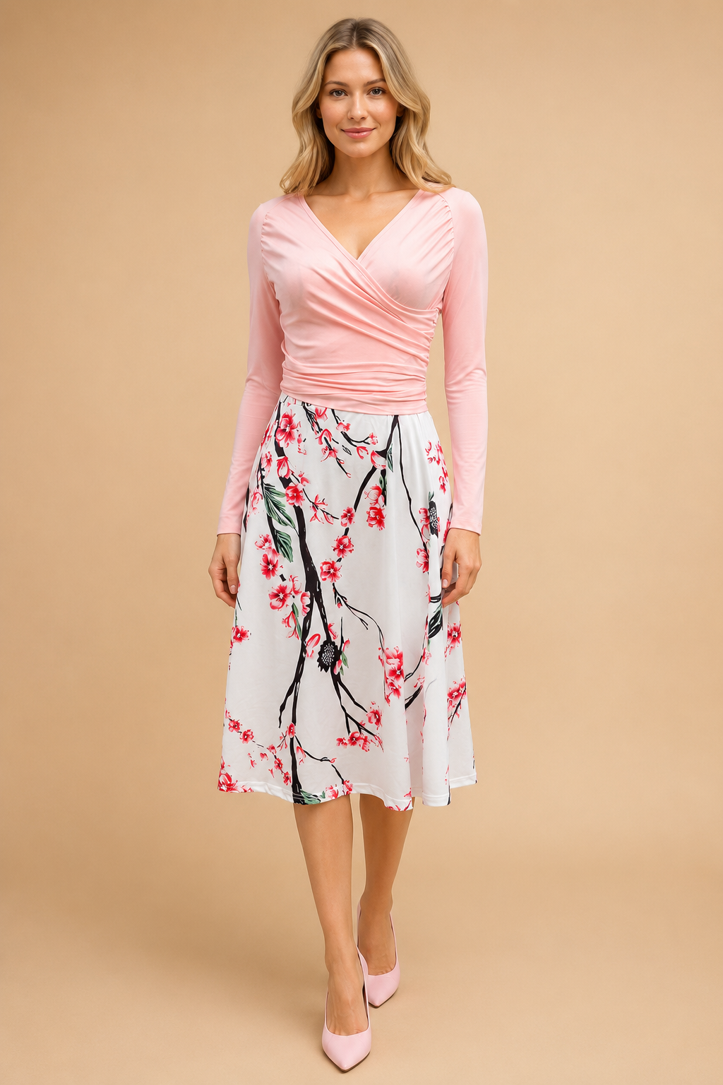 Vivian | Stilfuld tie-dye kjoler bluse