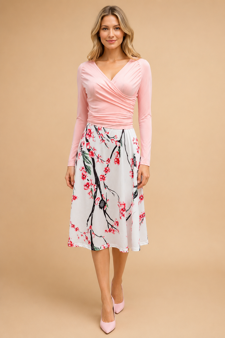 Vivian | Stilfuld tie-dye kjoler bluse