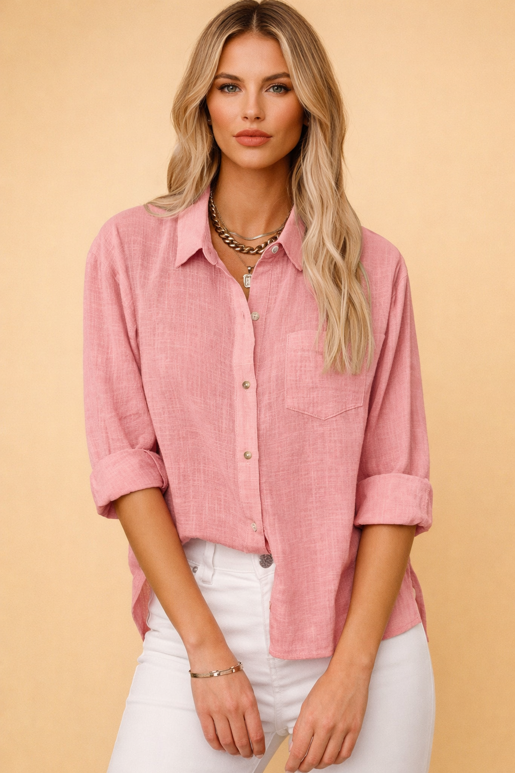 Marlow | Oversized bluse med klassisk krave