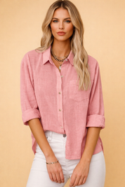 Marlow | Oversized bluse med klassisk krave