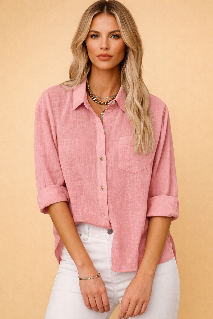Marlow | Oversized bluse med klassisk krave