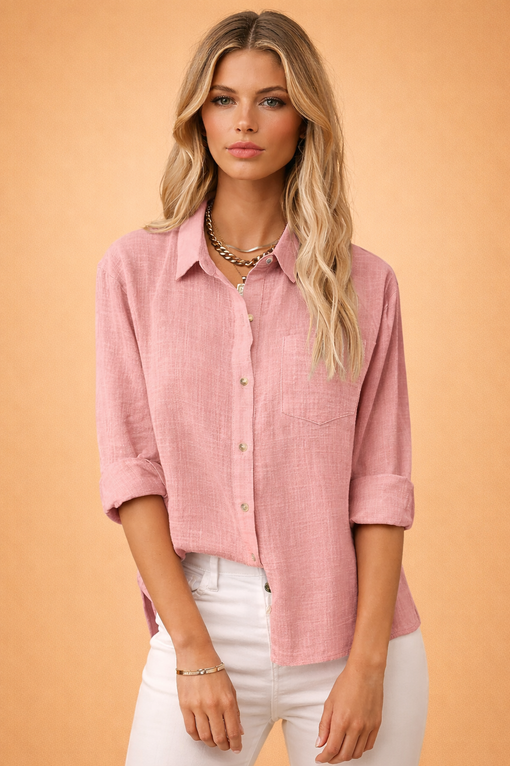 Marlow | Oversized bluse med klassisk krave