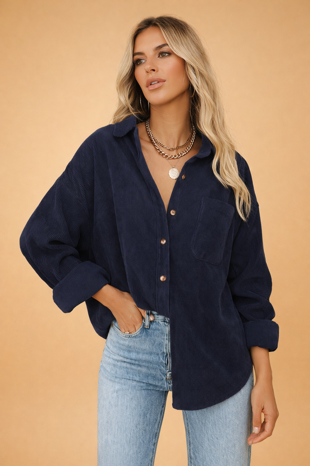 Marlow | Oversized bluse med klassisk krave