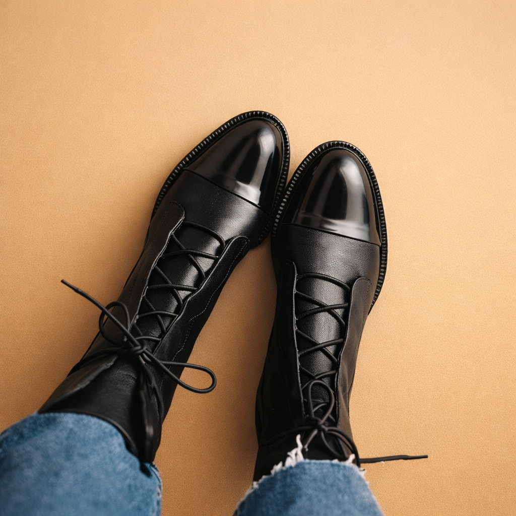 polished-black-lace-up-ankle-boots-women-european-model-studio-pos.png